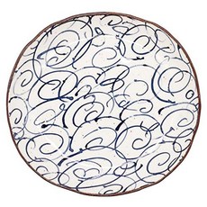 Ichikyu Mino ware Daen plate Nami, 1개