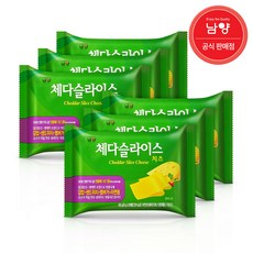 남양 체다슬라이스 치즈, 450g, 6개