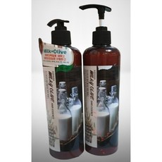 아스파시아 밀키 올리브 헤어에센스 1+1 대용량, 2개, 500ml