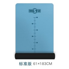 렛풀다운 로잉 치닝디핑 요가 매트 피트니스 매트 미끄럼 방지 확장 두꺼운 확장 매트 홈 전문 피트니스 훈련 장비, 색상 분류: 닷지 블루 [표준 버전 길이 183cm 폭 61cm]