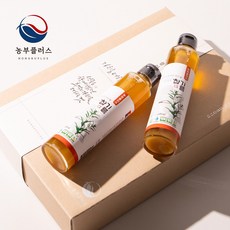 농부플러스 국산 저온압착 참기름 180ml 2병선물세트, 1세트