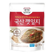 종가 집밥 종가 국산 깻잎지 200g 자취 혼밥 반찬 김장 김치 대용량 식자재, 4개