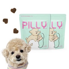 메이드인랩 강아지 피부 면역 영양제 필리 PILLY 100g, 피부/피모, 2개