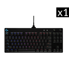 로지텍 PRO TKL GX BLUE 기계식 게이밍 키보드, 텐키리스, 혼합색상, YU0039