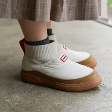 헌터 인 아웃 패딩 신발 여성용 니트 커프 부츠 슬립온 2컬러 HUNTER 일본 정규품