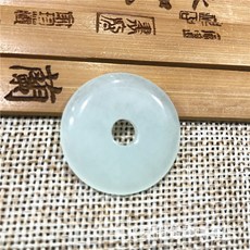 제조업자 옥석 잡석 석영암 장신구 옥기 기프트 푸른꽃 색깔 이브버튼 돈 태슬 x10개, 콩 청색 2.8cm
