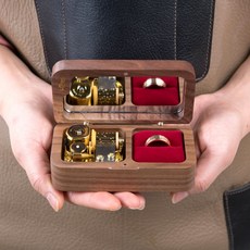 퍼즐사랑 프로포즈 오르골 반지케이스 청혼 돌반지 보석함 이니셜각인, 1 미각인, 1개