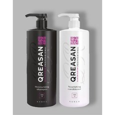 QREASAN 크래아산 라시스 데미지 클리닉 단백질 샴푸 1000ml 1P + 컨디셔너 1000ml