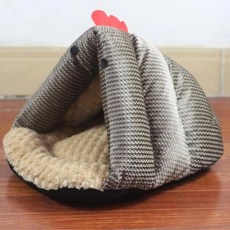겨울 보온 겨울 고양이 몽고 파오 깊은 수면 개 집 고양이 집 폐쇄형 애완 고양이 침낭, A, 1개