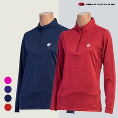 마운틴가이드 봄 여름 등산복 단체복 여성 솔리드 집업 티셔츠 WFW-T2301-706