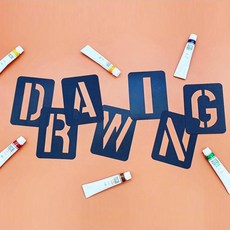 스탠실큰숫자도안