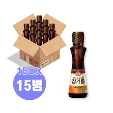 [사조] 해표 고소한 참기름 110ml X 5병, 15개