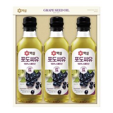 CJ 백설 포도씨유 선물세트3호 1세트 1세트, 500ml