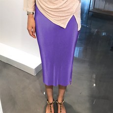 바캉스 비비드 형광 네온 펄 h라인 밴딩 플리츠 롱스커트 나염 플리츠롱스커트