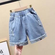 주니어여자청반바지