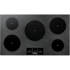 가스 쿡탑 5구 이중 연료 THOR Kitchen Professional 36인치 인덕션 - 모델 TIH36, 가스 쿡탑 5구 이중 연료 THOR Kitchen Pr