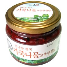 팔도 보부상 가죽 나물 고추장 절임 500g 국내산 무공해 산나물 나물명 반찬물 이나, 가죽나물 고추장절임 500g