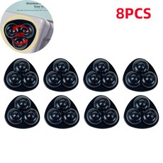 가구 보관함 롤러 스케이트 캐비닛용 미니 회전 캐스터 휠 접착 풀리, 1개, 9. Black 8pcs
