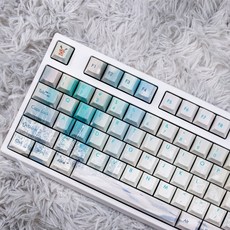 체리 높이 PBT 겨울풍경 포인트 기계식 키보드 키캡 키캡놀이