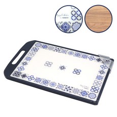 코멕스 딜리카스 양면 도마 소 330x210x12mm 주방 컷팅 플라스틱 항균 엠보싱 도마 받침대, 1개