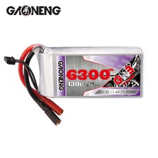 가오능 6300mAh 11.4V 130C 3셀 수퍼쇼티 리포 배터리, 6300mAh 3셀 130C 딘스