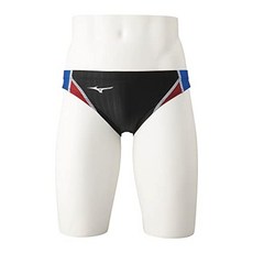 MIZUNO (미즈노) 수영 피트니스 수영복 헬스용 챌린지 스위머 남성 STREAM ACE 스트림 에이스 V팬츠 N2MB102591: 블랙×블루 사이즈: M