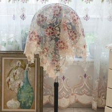 북유럽 선풍기커버 먼지덮개 팬 커버 꽃자수 인테리어, 유 겐사 -536  83x83 cm