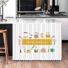 찬장 캐비닛 커버 짧은 자체 방진 주방 옷장용 접착 커튼 옷장, 15) S4 - W100 x H70cm-벨크로