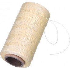eBoot 260m 150D 1 mm 가죽 재봉 DIY 실용 왁스 코드 실 DIY (베이지), 단일옵션