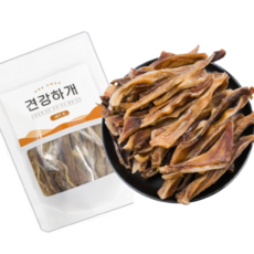 견강하개 강아지 수제간식 돼지귀 슬라이스, 400g, 1개 - 강아지돼지귀