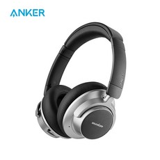 Anker Soundcore Space NC 무선 노이즈 제거 헤드폰(터치 제어 20시간 재생 시간 폴더형 디자인 포함)블루투스 이어폰, 없음