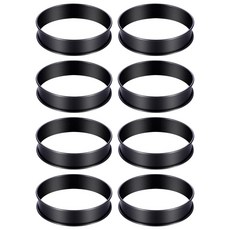 8 PCS Crumpet Molds Crumpet Rings English Muffin rings 더블 롤 타르트 링, 1개