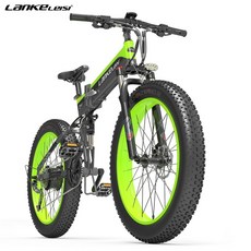 엑스라이더x200s 부릉이3 부릉이20 타이탄전기자전거 Lankeleisi 전기 자전거 팻 Ebike 접이식 산악 1000W 48v 26 인치, [01] 1000W Motor, [01] 12.8AH Battery, [03] Green, 01 1000W Motor, 1개