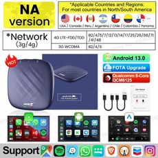 초고속 무선카플레이 CarlinKit 안드로이드 13 매직 박스 유튜브 넷플릭스 비디오 QCM 665 스마트 BT, 1개