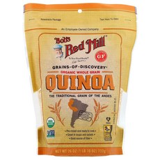 Bobs Red Mill 유기농 통곡물 퀴노아 글루텐 무함유 737g(26oz) 1팩, 1개