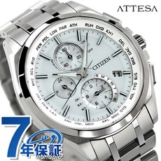 시티즌 아테사 전파 태양 AT8040-57A 손목시계 맨즈 화이트 CITIZEN ATESSA