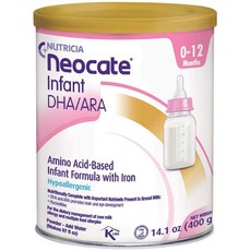 Neocate DHA ARA Amino Acid Based Infant Formula with Iron 14.1 oz. Can Powder 12595 - Each PROD94, 상세 설명 참조0