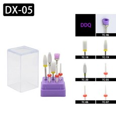 매니큐어용 결합 밀링 커터 세라믹 네일 드릴 비트 키트 전기 제거 연마 갈이 갈기 도구, 1개