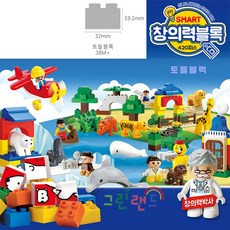 옥스포드 토들블럭 SMART 창의력블록 (대)420p CQ2661 38개월부터 동물블록