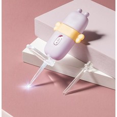 LED 이어픽 귀이개세트 휴대용 귀지제거 귀파개, 퍼플, 1개, 1개