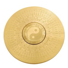 손가락 자이로 가십 손끝 자이로 태극 가십 나침반 스트레스 감소 감압 완구 팔괘나침반 수맥 풍수 인테리어 소품 ANVAVVA, 골드, 1개
