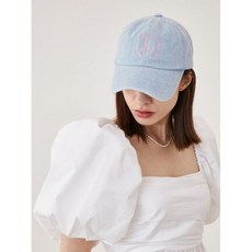 ALLINCOMPLETE 라운드 로고 볼캡 (연청)