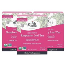 어스마마 라즈베리 리프 티 16티백 3팩 Earth Mama Raspberry Leaf Tea