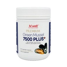 Hi Well Premium Green Mussel 7500 Plus+ 하이웰 초록홍합 초록입홍합 7500 플러스 300캡슐