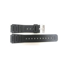 18mm 블랙 러버 모션 스트랩이 카시오 F105W에 적합
