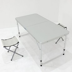 소예르 접이식 야외 테이블+의자 2개 세트, 접이식 테이블+의자 2개