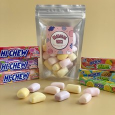 동결건조 모리나가 하이츄 Hi-Crunch 사탕 카라멜 캔디, 1개, 100g - 동결건조