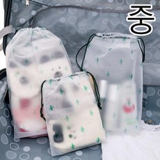 여행 선물포장 선인장 속옷보관 화장품 케리어정리 파우치 중 *B!ust
