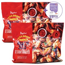 트레이더스 숯불 통날개 닭꼬치 [아이스박스] + 더메이런알콜티슈, 1kg, 2개