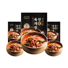 선비찬 진육개장 600g*4팩, 600g, 4개, 600g